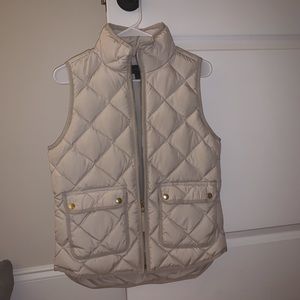 J Crew Quilted Down Excursion Vest
